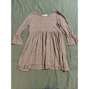 Free People Beach Maroon Striped Mini Jess Dress Size XS Boho Indie Festival